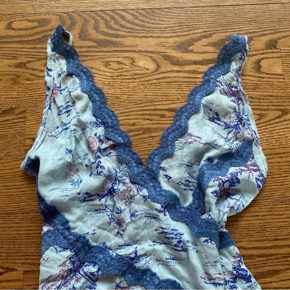 NWT Free People Slip My Mind Printed Trapeze Swing Dress Mist Combo - SPRING - Picture 3 of 7